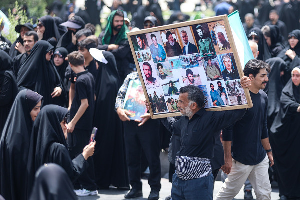 تشییع پیکر ۶۰ شهید اقتدار در تهران